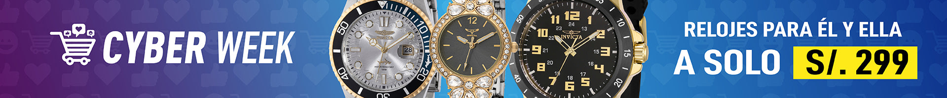 RELOJES INVICTA A SOLO S/ 299