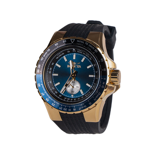 RELOJ INVICTA AVIATOR 49296 MEN - BLACK,GOLD, BLUE